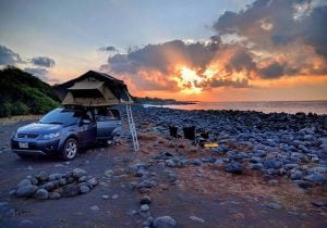 Camping View in Maui HI