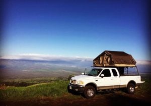 Camping By Truck in Maui HI