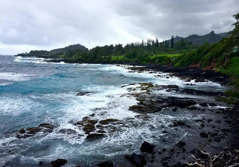 Camping By Beach in Maui HI